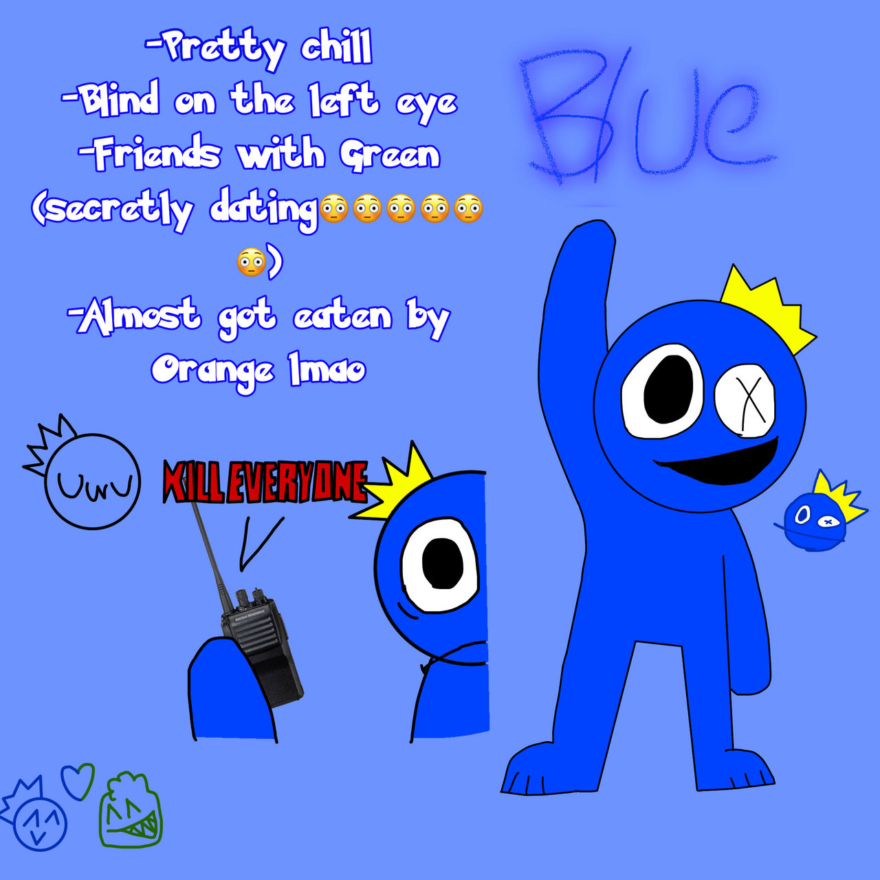 blue from Rainbow friends by lamprini1234 on DeviantArt