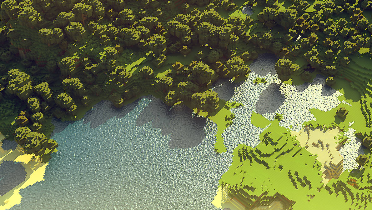 Minecraft Lake Rocks Minecraft: lake by cuberon on DeviantArt