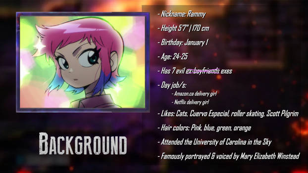 Ramona Flowers - DEATH BATTLE Background Bio