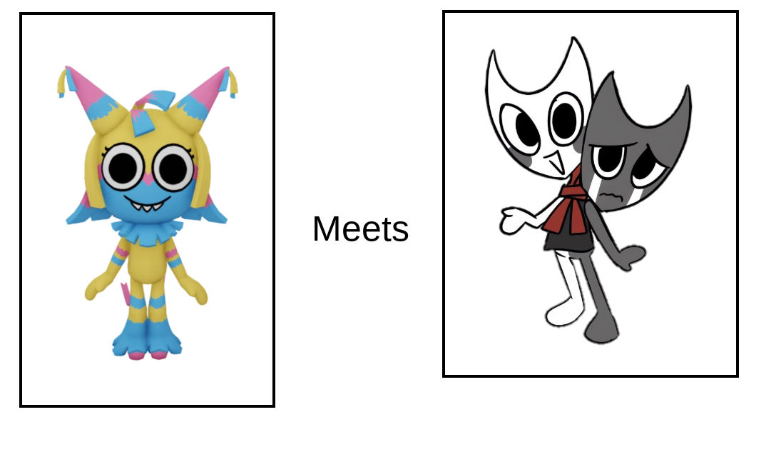 Yatta meets Razzle and dazzle by madnesscombat709 on DeviantArt