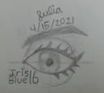 Eye drawing (2021) by IrisBlue16