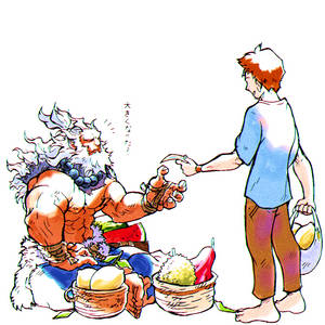 Akuma/Gouki the fruit vendor