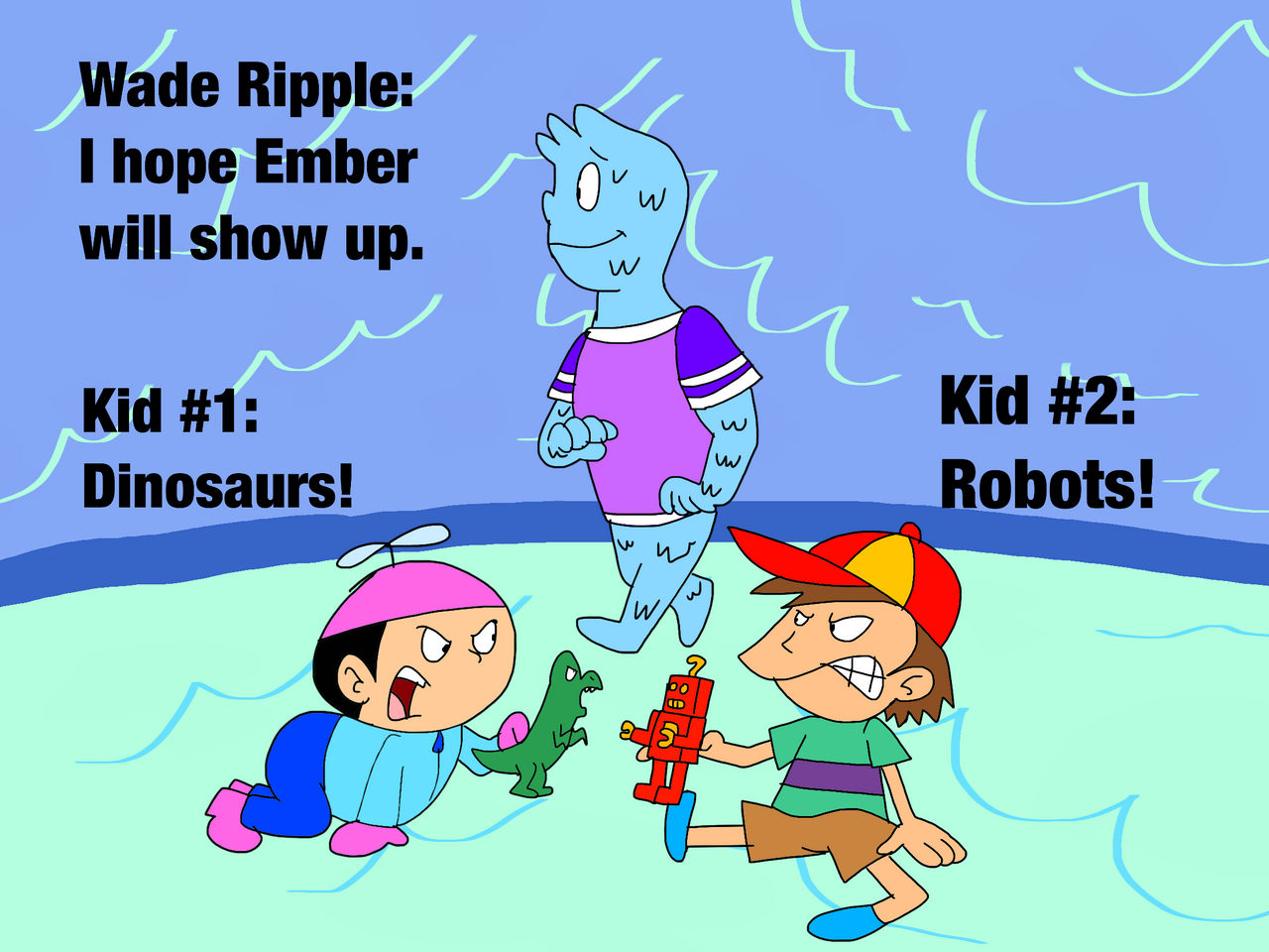 Wade Ripple Walk Past Kids Arguing by ElijahtainoCintron on DeviantArt