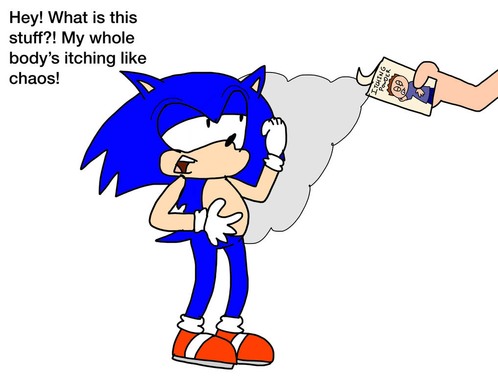 Itching Powder Deviantart Sonic with Itching Powder by ElijahtainoCintron on DeviantArt