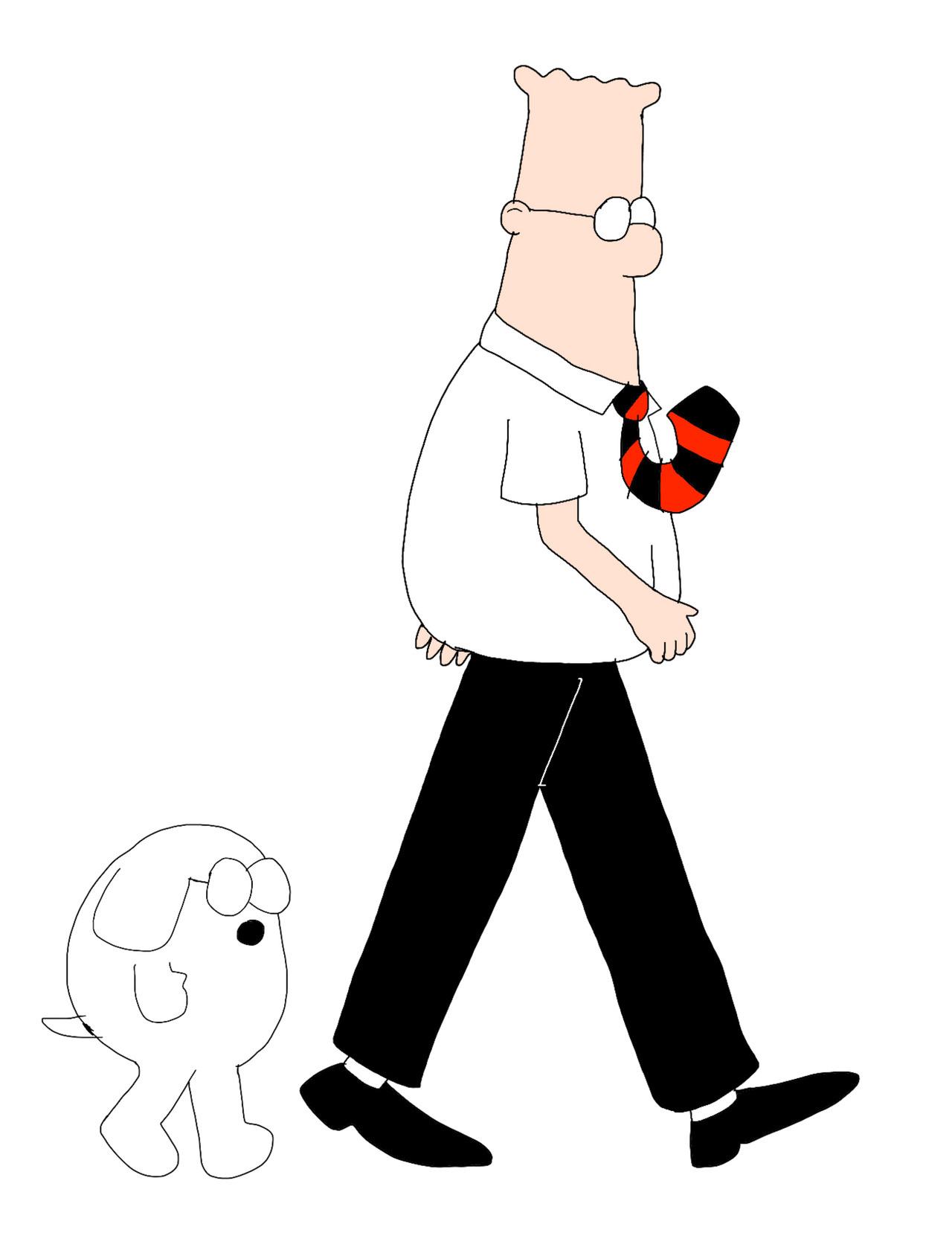 Weekend Dogbert Dilbert and Dogbert Walking by ElijahtainoCintron on DeviantArt
