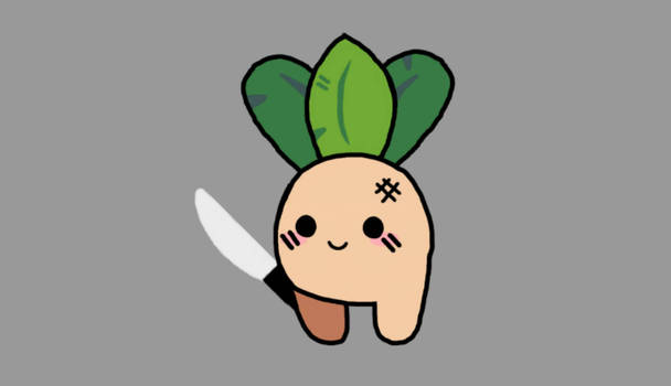 Turnip Boy got a knife