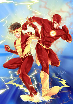 Kid Flash And The Flash