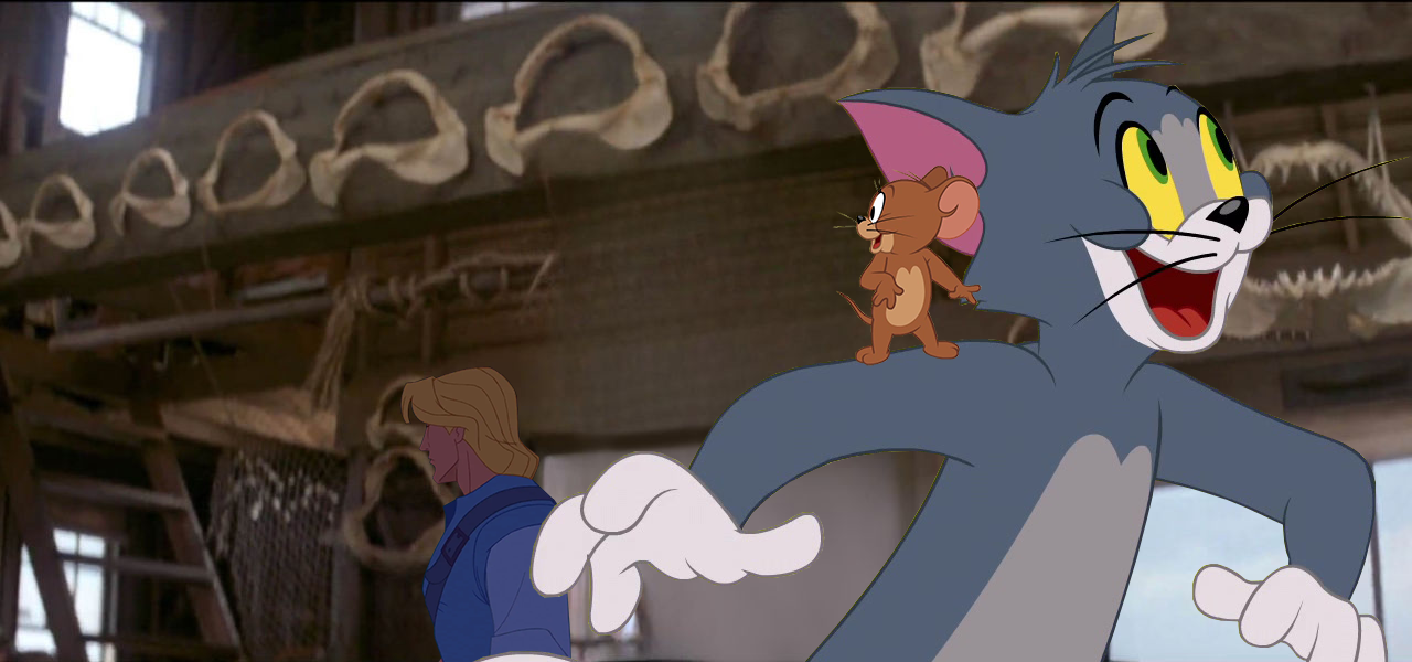John, Tom and Jerry Looking at Shark Teeth by Background-Conquerer on ...