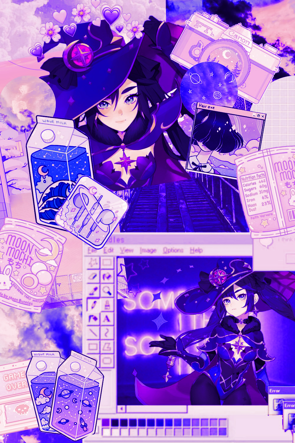 Mona, Genshin Impact Aesthetic Wallpaper. by NiniCici on DeviantArt