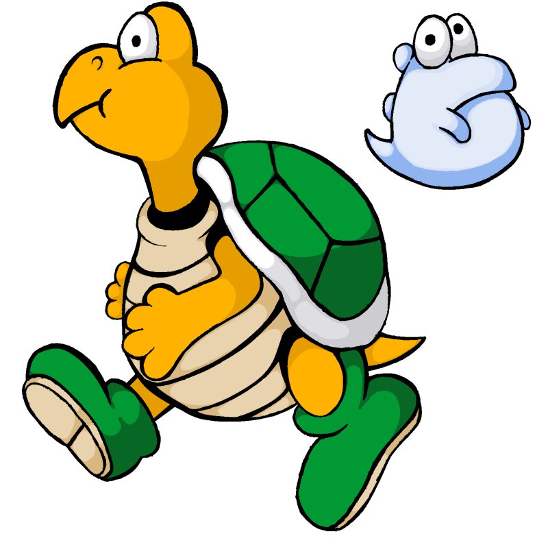 Koopa Troopa and Eerie by threeQuestions on DeviantArt.