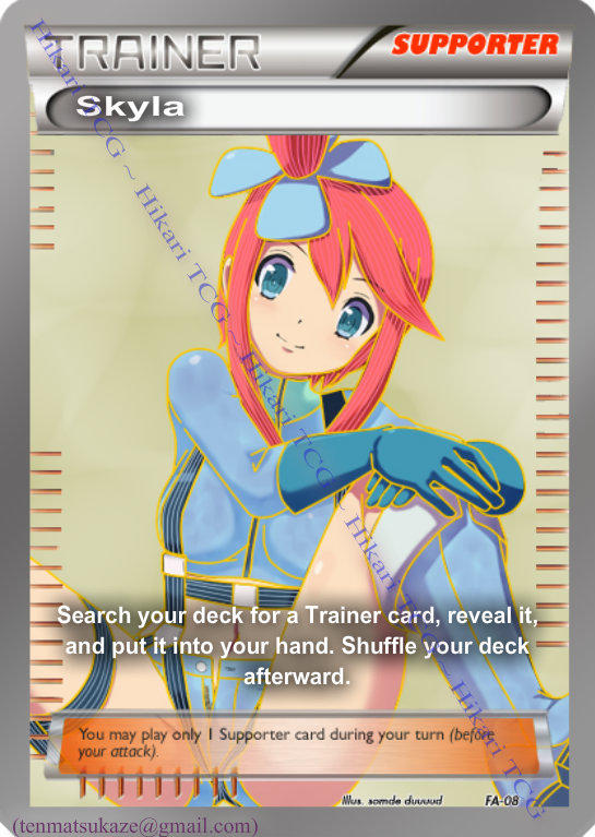 pokemon skyla tcg card TCG! - XY this item offers a spectacular aesthetic for a gallery Skyla TCG FA by TrentHikari