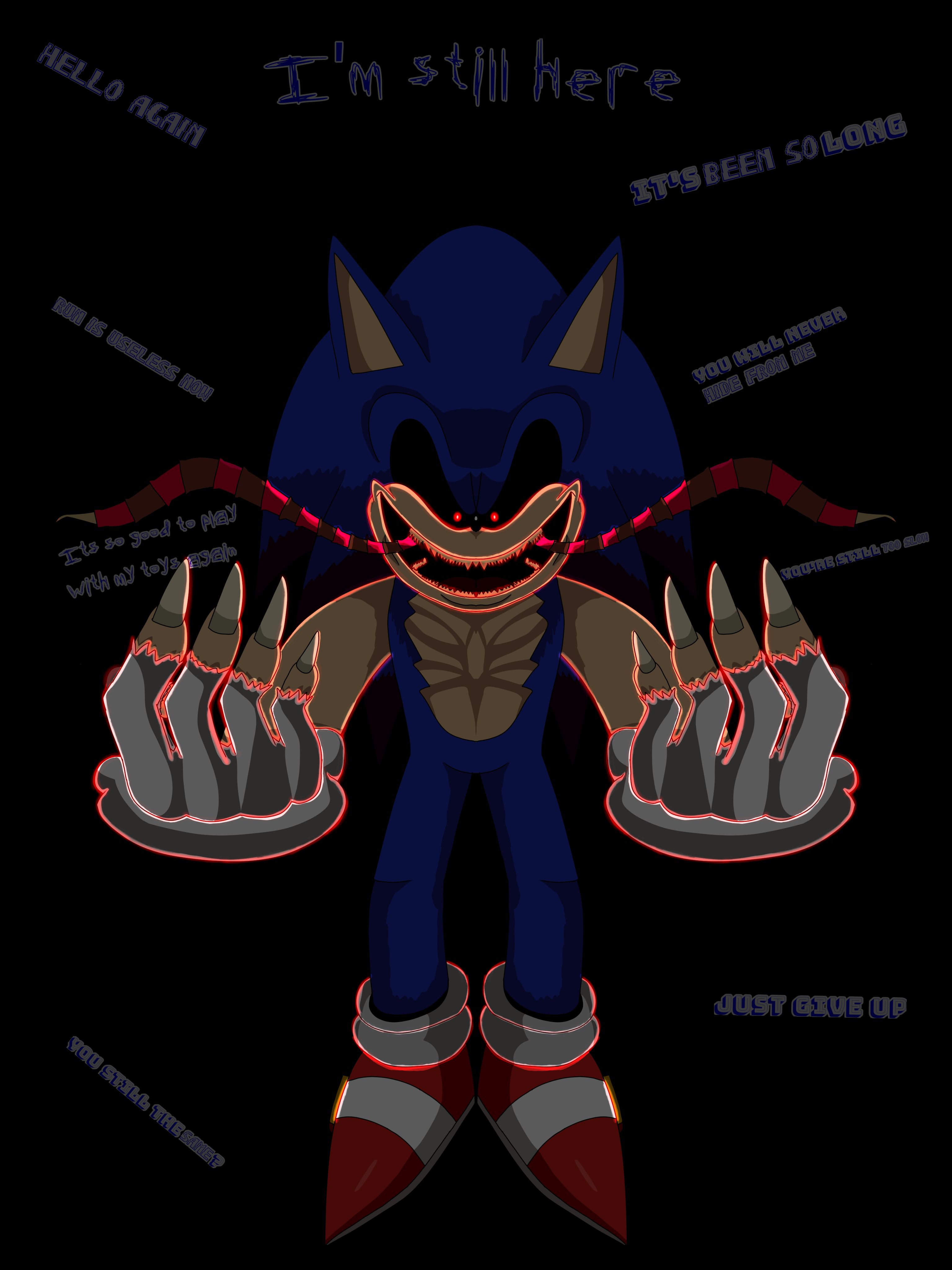 Sonic.exe 2.0 fnf mod redraw by LimaunMan on DeviantArt