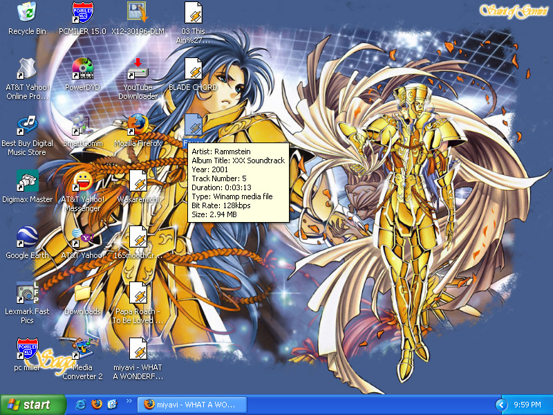 Saint Seiya Desktop I Have