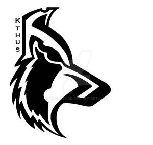 Emblem - Kthus, black on white