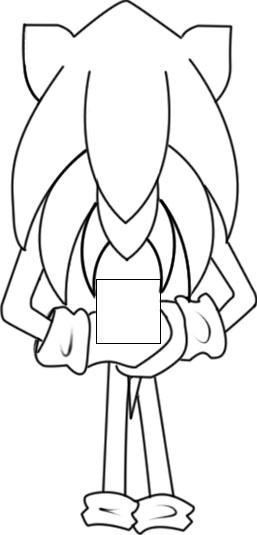 Secret Santa - Sonic line art