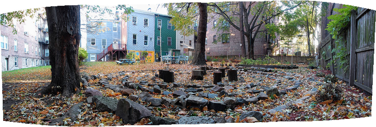 Fall Backyard Panorama