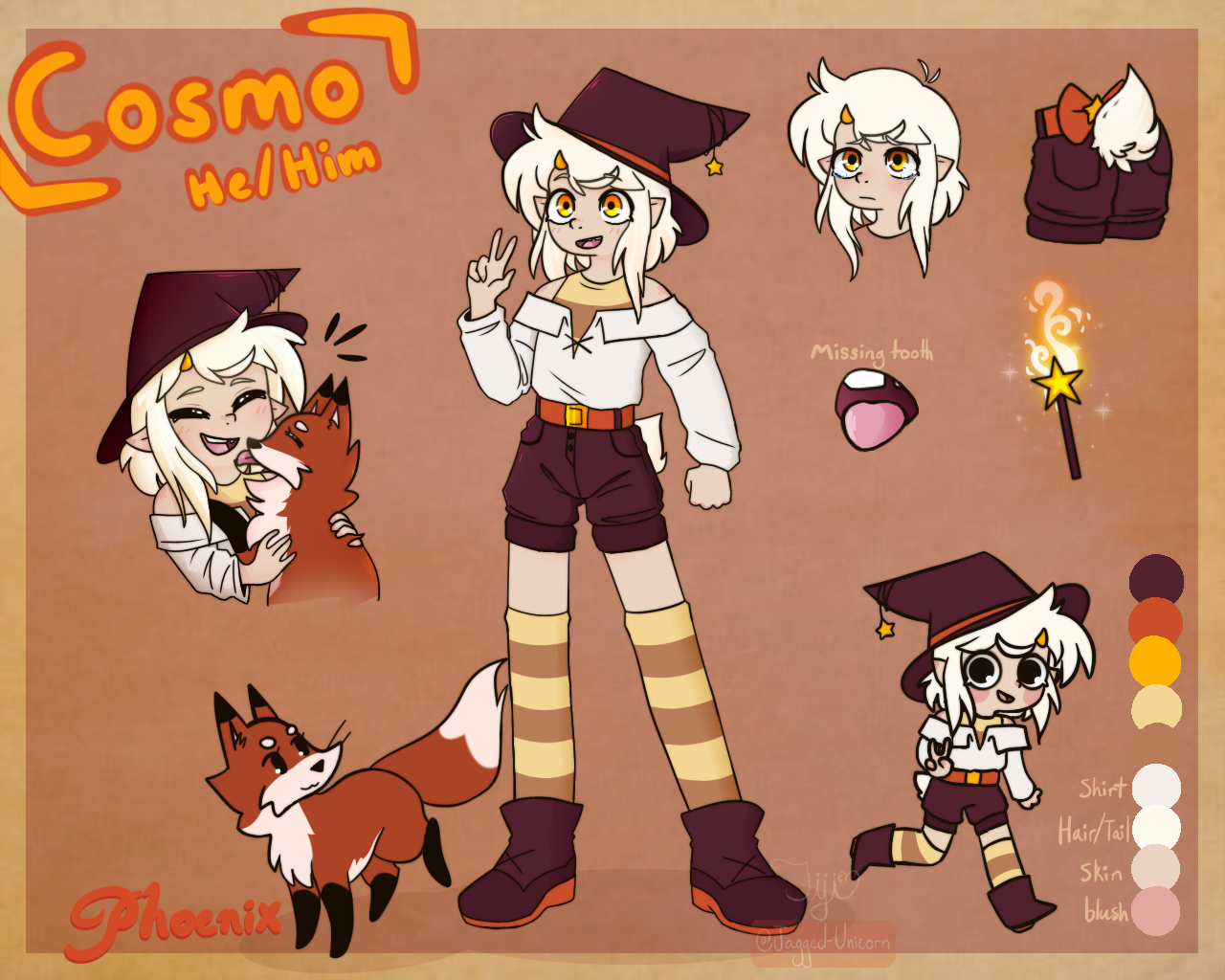 Cosmo Reference updated reference for Cosmo! by JaggedUnicorn on DeviantArt