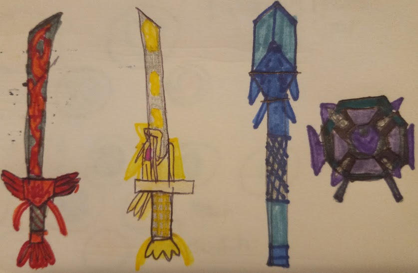 Blue Ranger Weapons Deviantart TokuDev88' S. Ranger's 4 weapons pt 1 by warriorearthmars01 on DeviantArt