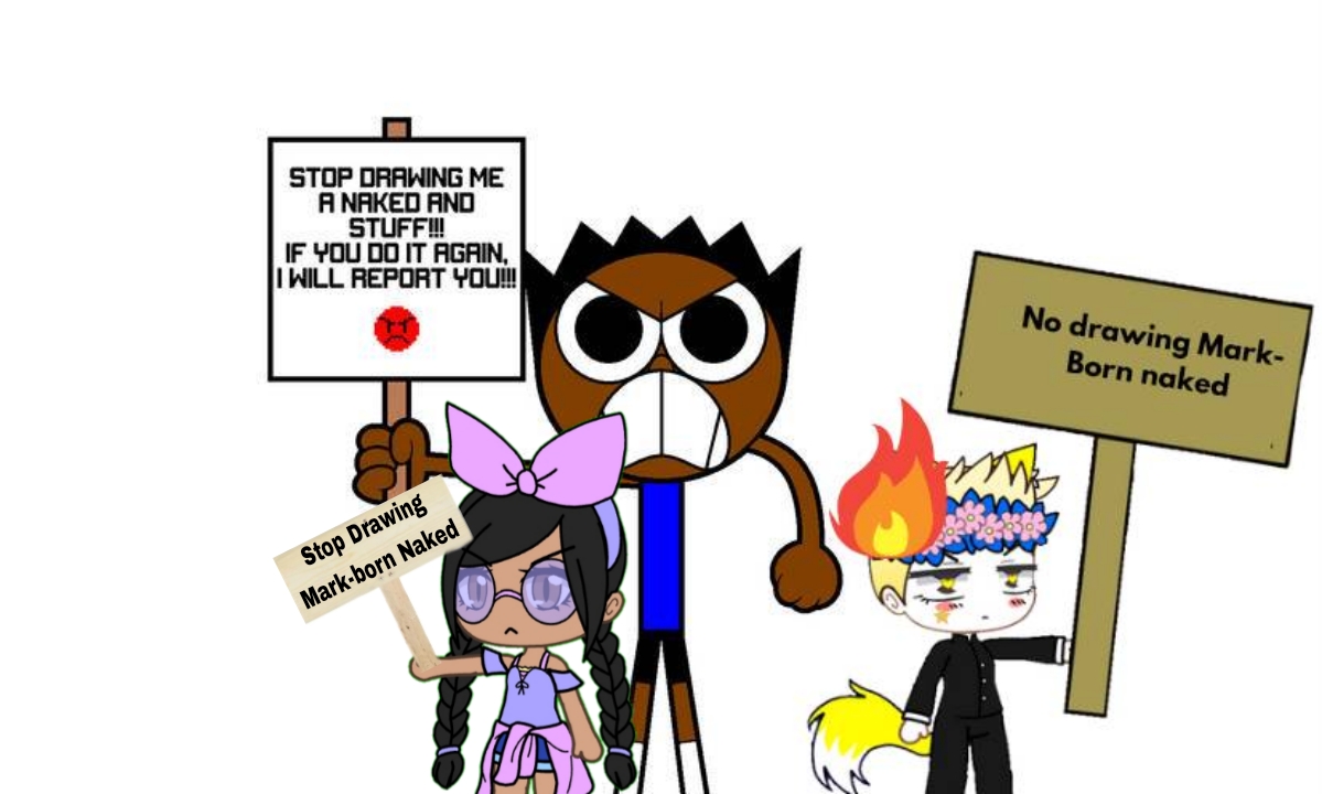 Drawing Mark-Born Naked is Prohibited (My Collab) by GenniferVitoria on ...