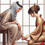 Japanese Royalty Enslaved By An Arab Goddess By Hi