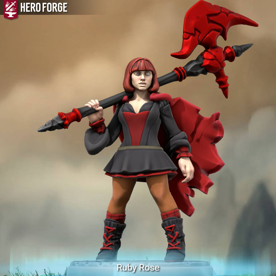 Hero forge Ruby Rose by SonGokuSSJgodssj on DeviantArt