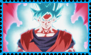 SSJ Blue Kaioken stamp