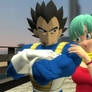 The prince of all saiyans and his wife