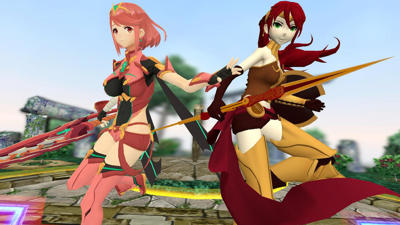 Pyra Fa Pyra and Pyrrha by SonGokuSSJgodssj on DeviantArt