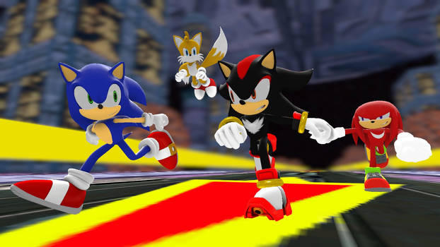 Team Sonic vs Shadow round 2