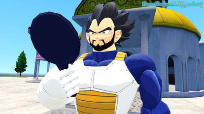 Vegeta with a beard