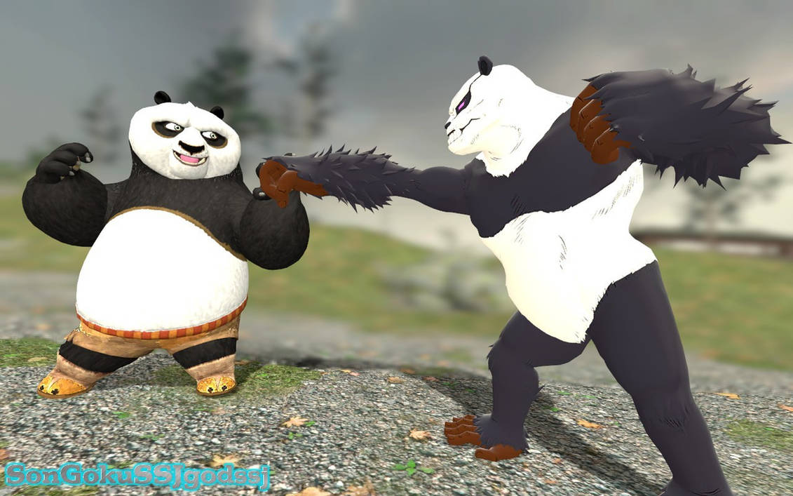 Panda fight by SonGokuSSJgodssj on DeviantArt