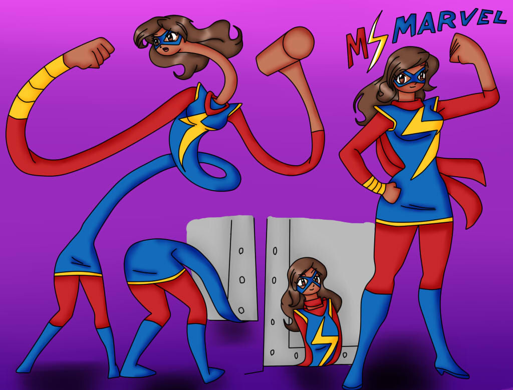 Ms Marvel In Action by SPATON37 on DeviantArt