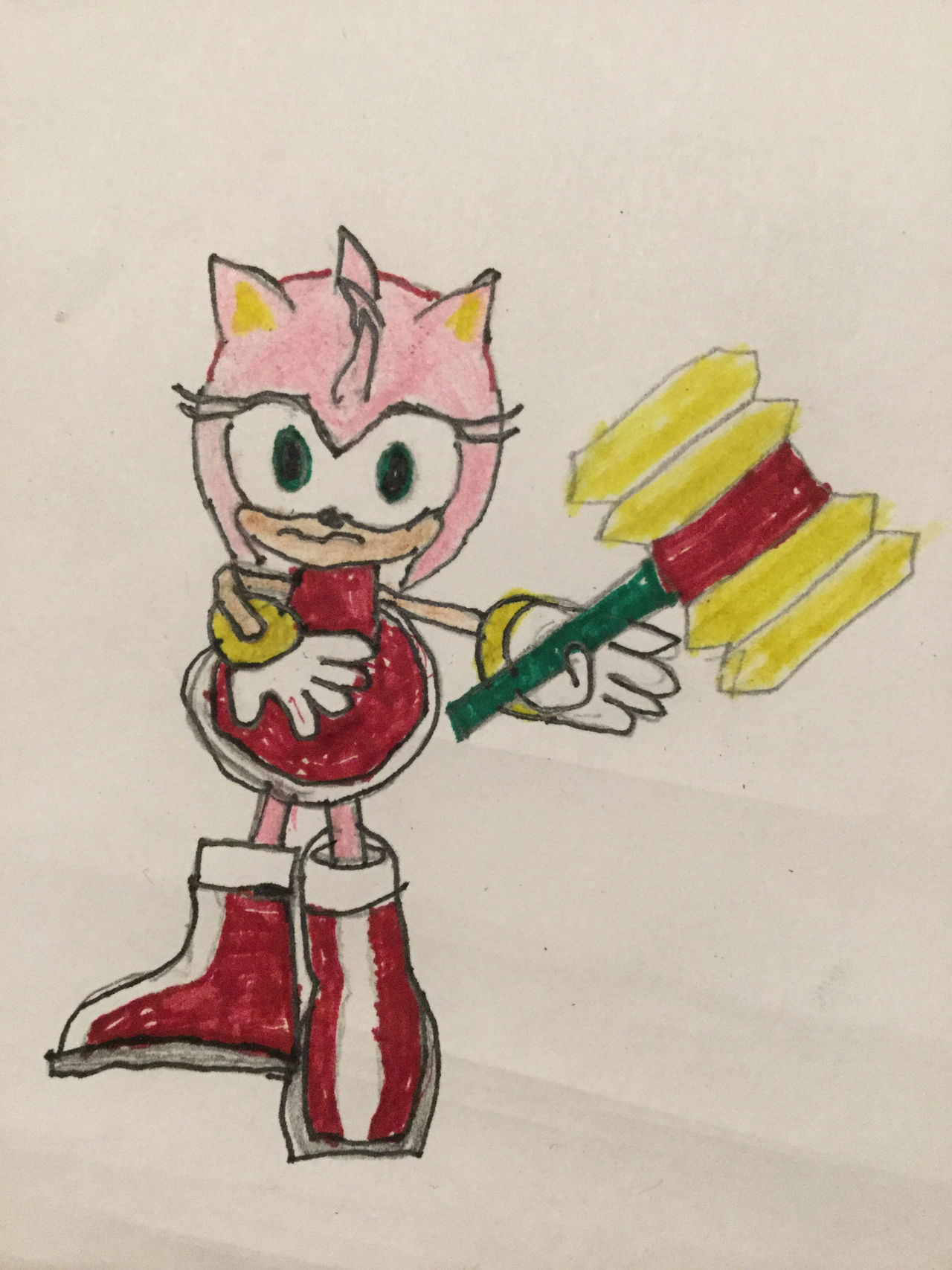Amy Flatten Amy Rose Flattened by SPATON37 on DeviantArt