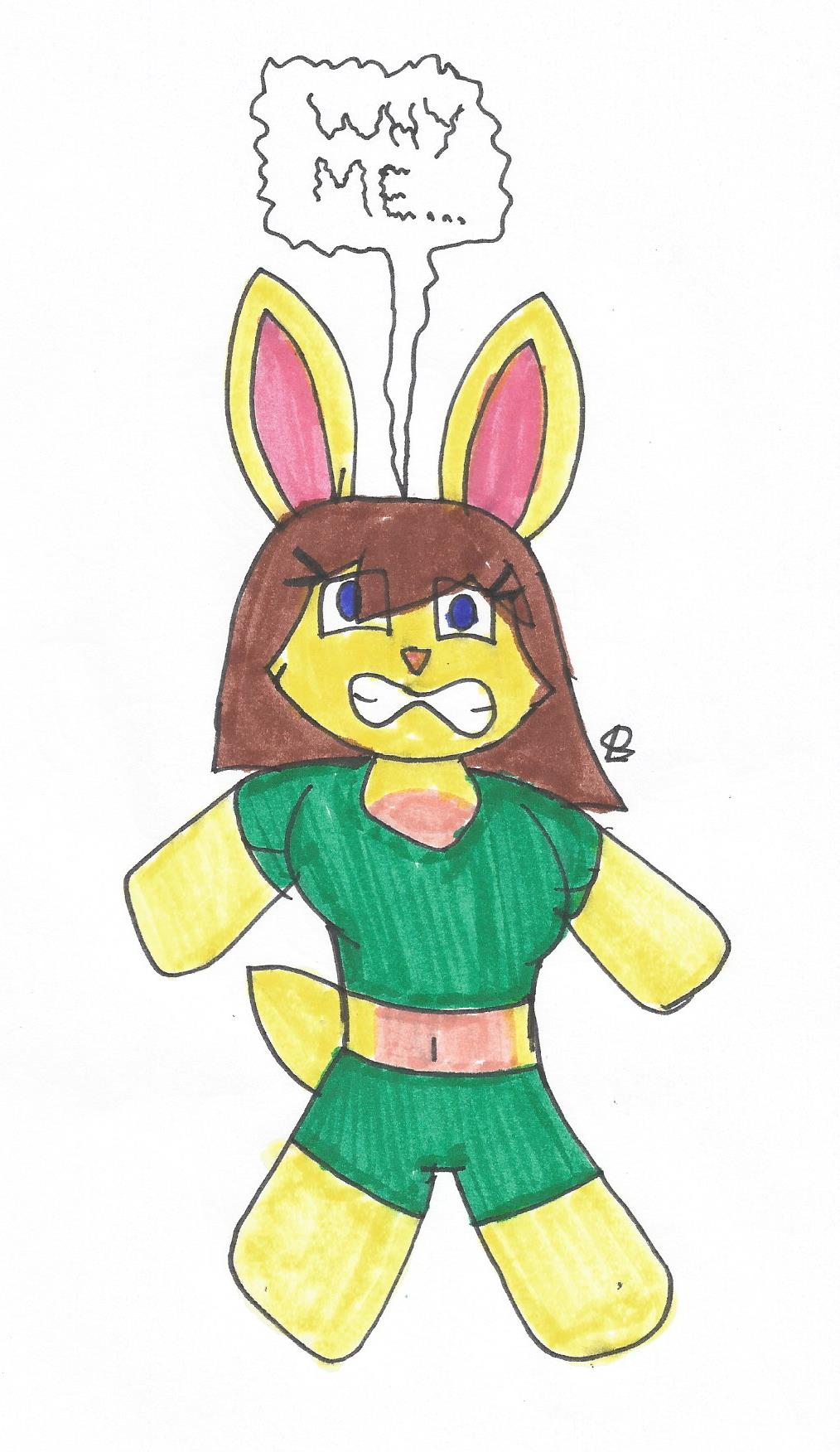 Deviantart Amy The Rabbit Amy the Flattened Rabbit by SPATON37 on DeviantArt