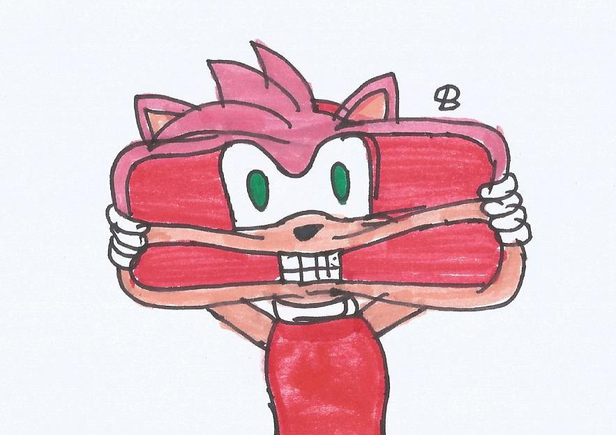 Amy Rose Stretchy Face by SPATON37 on DeviantArt