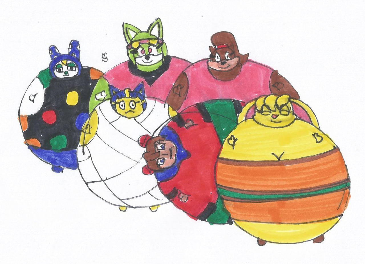 Many Inflated Girls PT1 by SPATON37 on DeviantArt