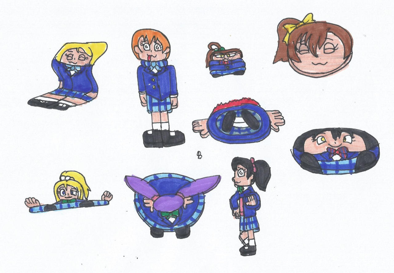 Love Live Flattened Girls by SPATON37 on DeviantArt