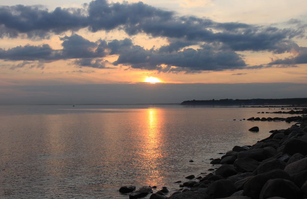 sunset, the Gulf of Finland 2