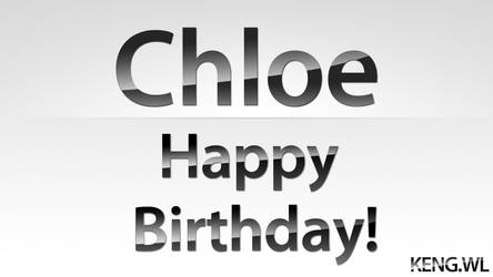 Chloe happy birthday