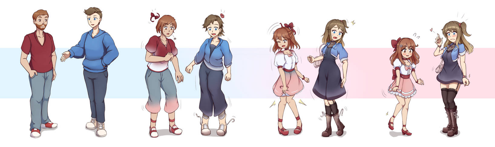 Tg Basic {Commission} OCs MTF TG sequence by UnmeiYuuTG on DeviantArt