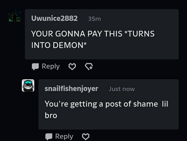 Comment so rambunctious it got it's own post by snailfishenjoyer on ...