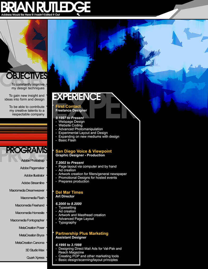 Resume by 4Square0000