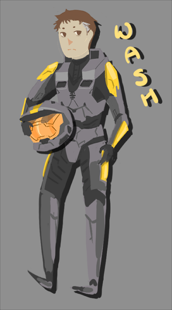 RvB - Wash by satoru-13 on DeviantArt