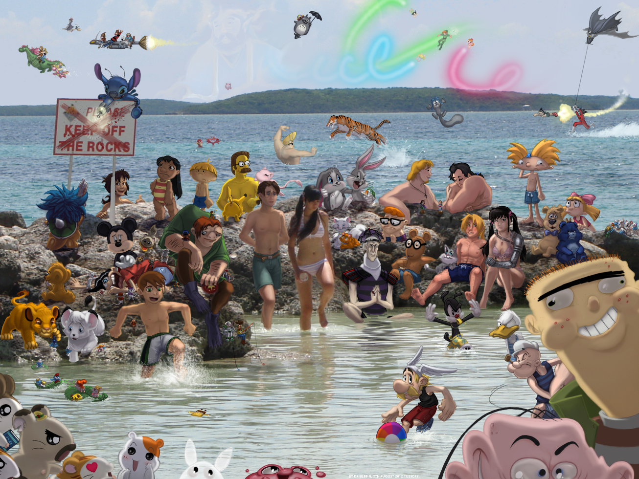 Danilee's Super Cartoon Beach Party by DanileeNatsumi on DeviantArt