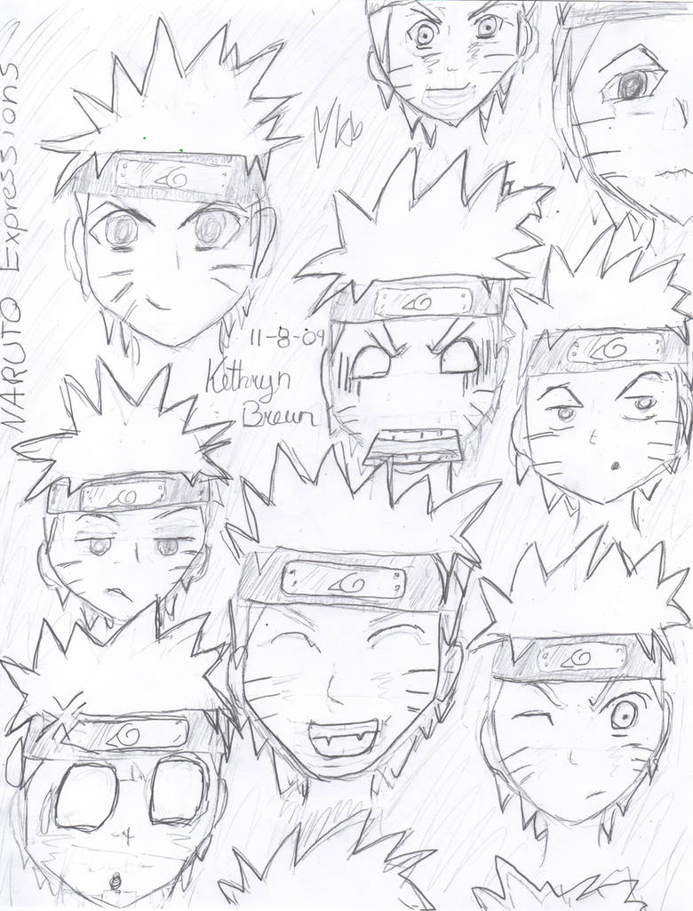 Naruto face sketch by KitsuneTerry on DeviantArt