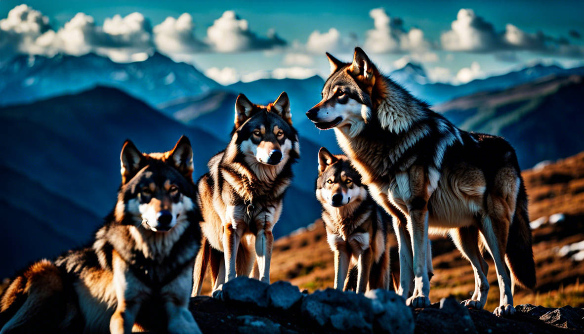 Alpine Wolves Wolves on mountain by Mudpup01 on DeviantArt
