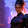 cyberpunk geisha