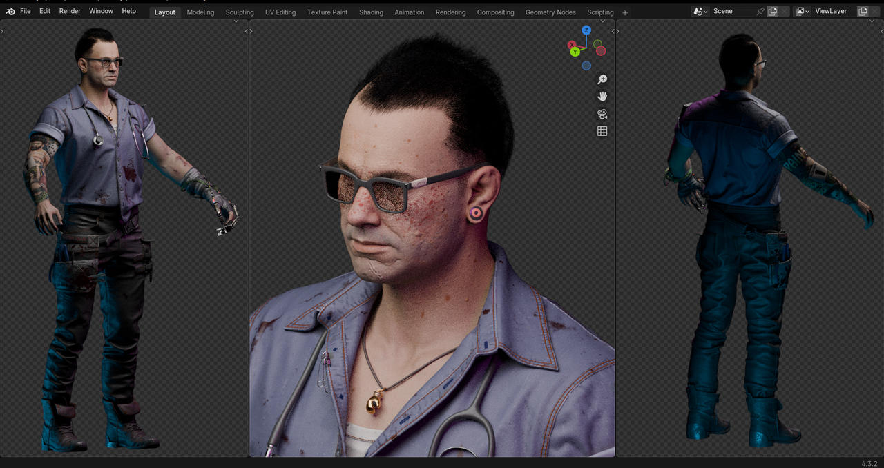 Victor Vector - 3d model for blender (+2 extra) by meowright on DeviantArt