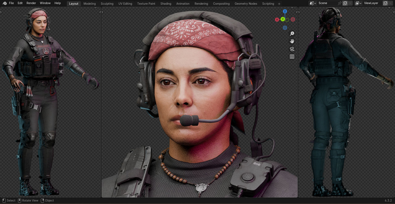Valeria Garza - 3d model for blender by meowright on DeviantArt