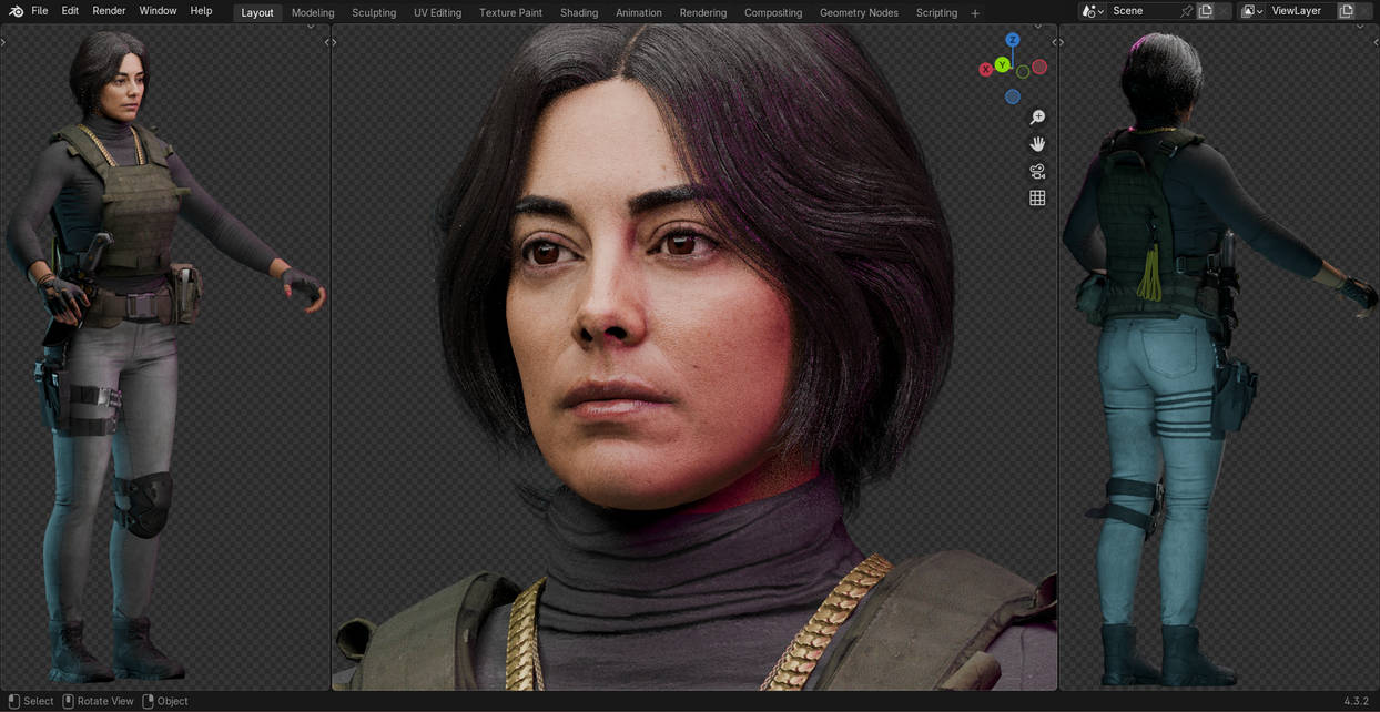 Valeria Garza - 3d model for blender by meowright on DeviantArt